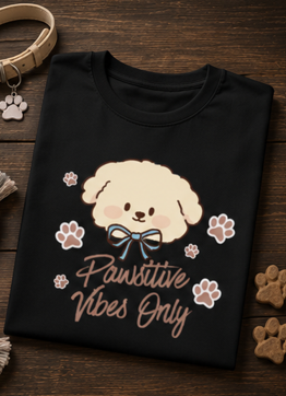 Positive Vibes only || Unisex, Built for Walks, Wags, Good Vibes, Paws Up, Vibes On