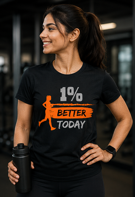1% Better Today Lady
