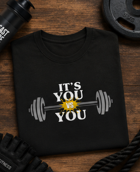 You vs You || Strong Man, Gym Streetwear Tee, Motivational Workout Shirt, Fitness Vibes