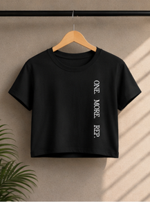 Crop Top - Gym Girl, Gym Women Boxy Tee, Workout Crop Top, Fitness Lovers Top, Weightlifting Cropped Shirt