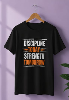 Discipline Woman || Gym Streetwear Tee, Motivational Workout Shirt, Fitness Vibes