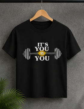 You vs You || Strong Man, Gym Streetwear Tee, Motivational Workout Shirt, Fitness Vibes