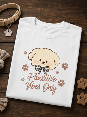 Positive Vibes only || Unisex, Built for Walks, Wags, Good Vibes, Paws Up, Vibes On