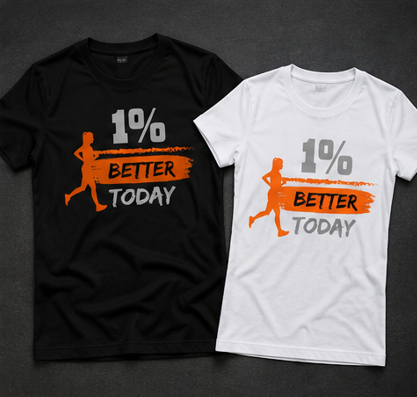 1% Better Today Lady || Gym Streetwear Tee, Motivational Workout Shirt, Fitness Vibes