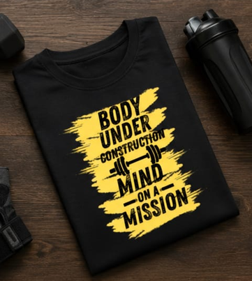 His Body & Mind || Gym Streetwear Tee | Motivational Workout Shirt | Athletic Dept Tee