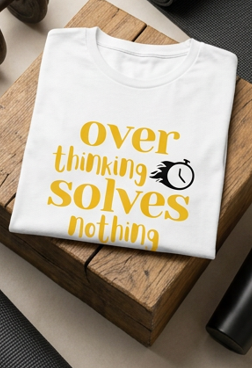 Over Thinking || Unisex, Motivational Workout Shirt, Gym Streetwear Tee, Fitness Vibes