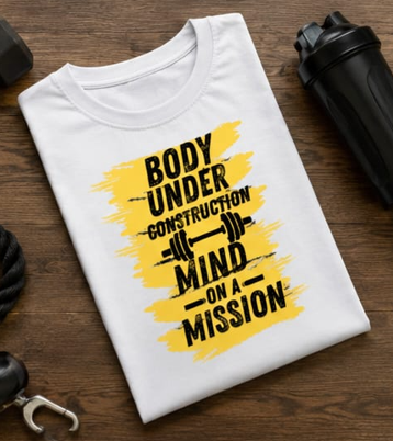 His Body & Mind || Gym Streetwear Tee | Motivational Workout Shirt | Athletic Dept Tee