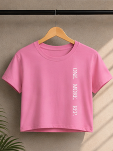 Crop Top - Gym Girl, Gym Women Boxy Tee, Workout Crop Top, Fitness Lovers Top, Weightlifting Cropped Shirt