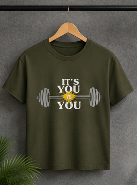 You vs You || Strong Man, Gym Streetwear Tee, Motivational Workout Shirt, Fitness Vibes