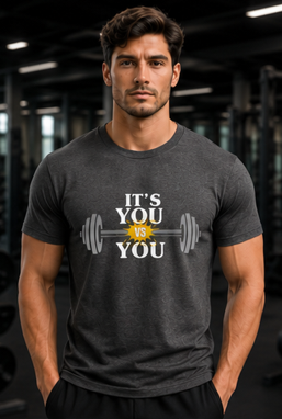 You vs You || Strong Man, Gym Streetwear Tee, Motivational Workout Shirt, Fitness Vibes