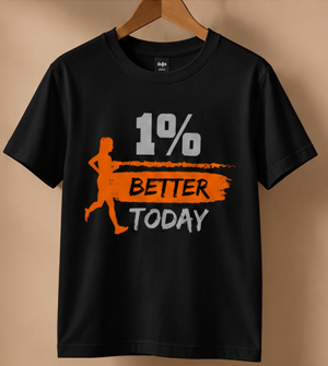 1% Better Today Lady || Gym Streetwear Tee, Motivational Workout Shirt, Fitness Vibes