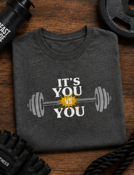 You vs You || Strong Man, Gym Streetwear Tee, Motivational Workout Shirt, Fitness Vibes