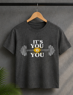 You vs You || Strong Man, Gym Streetwear Tee, Motivational Workout Shirt, Fitness Vibes