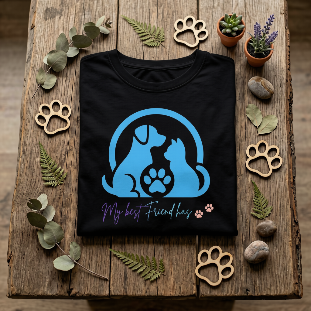 Best Friend || Unisex, Built for Walks, Wags, Good Vibes, Paws Up, Vibes On for pets