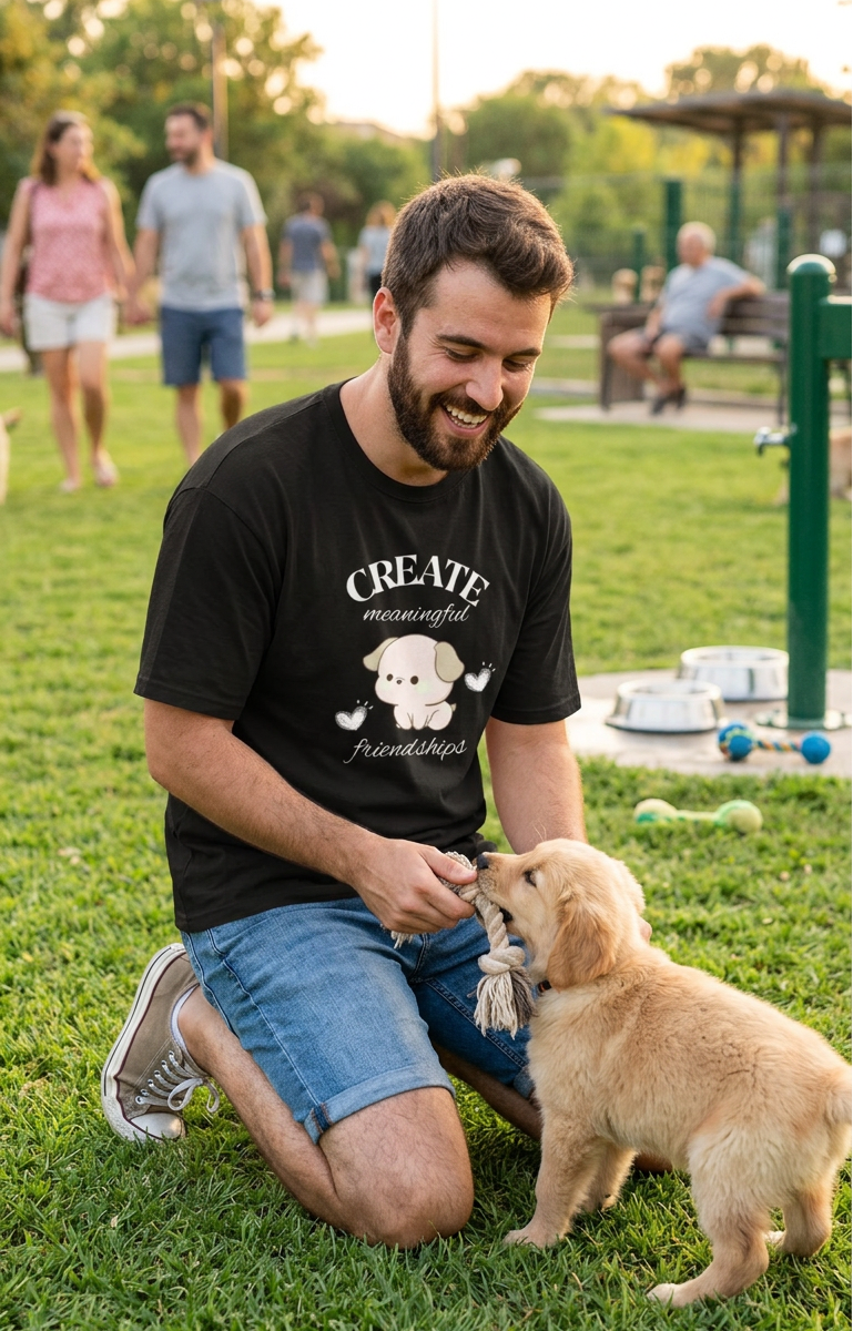 Meaning Friends - Dark || Unisex, Built for Walks, Wags, Good Vibes, Paws Up, Dog Lover