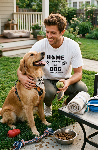 Dog Home || Unisex, Built for Walks, Wags, Good Vibes, Paws Up, Dog Lover