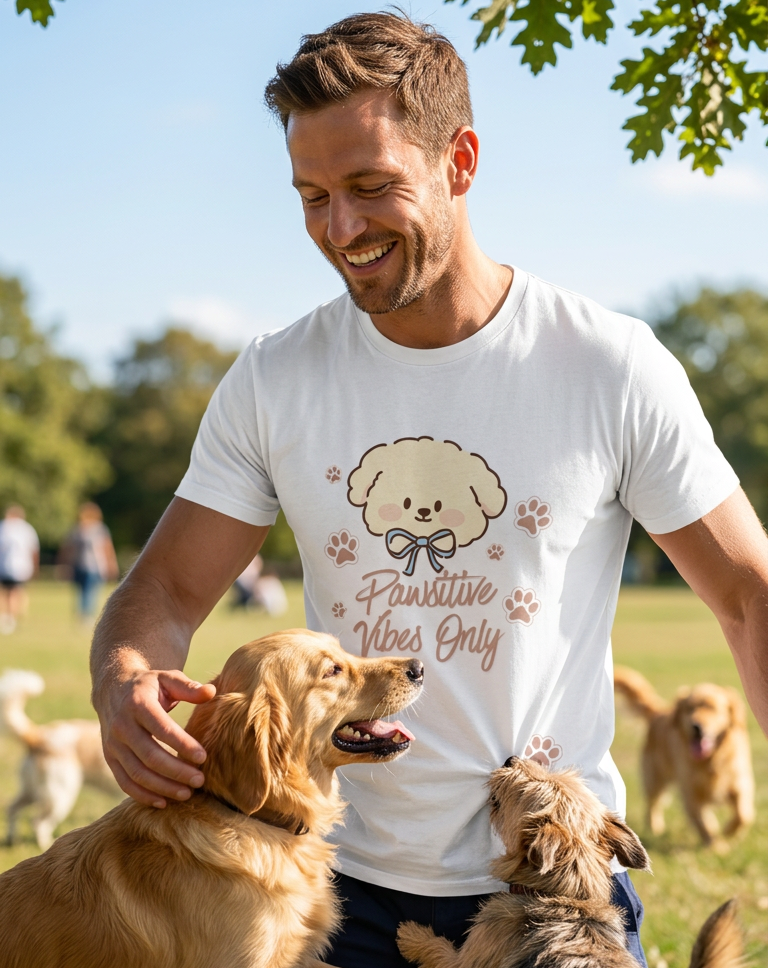 Positive Vibes only || Unisex, Built for Walks, Wags, Good Vibes, Paws Up, Vibes On