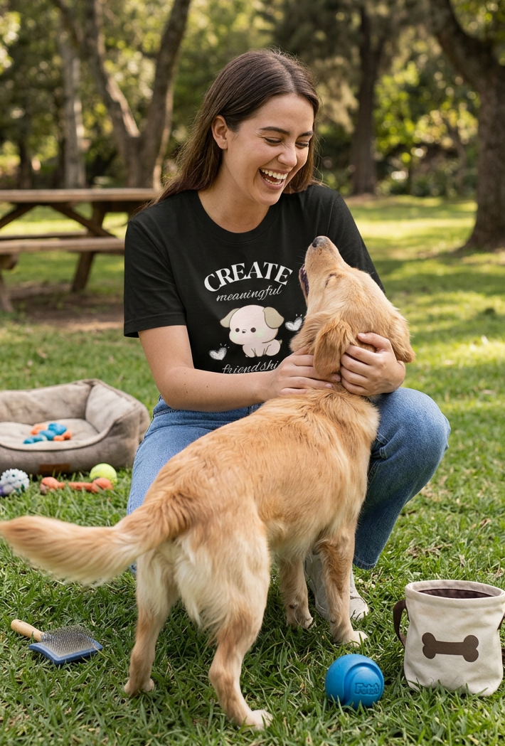 Meaning Friends - Dark || Unisex, Built for Walks, Wags, Good Vibes, Paws Up, Dog Lover
