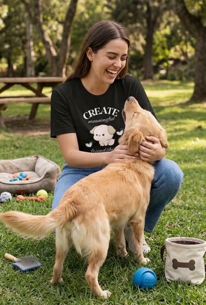 Meaning Friends - Dark || Unisex, Built for Walks, Wags, Good Vibes, Paws Up, Dog Lover