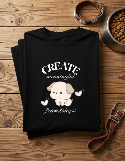 Meaning Friends - Dark || Unisex, Built for Walks, Wags, Good Vibes, Paws Up, Dog Lover