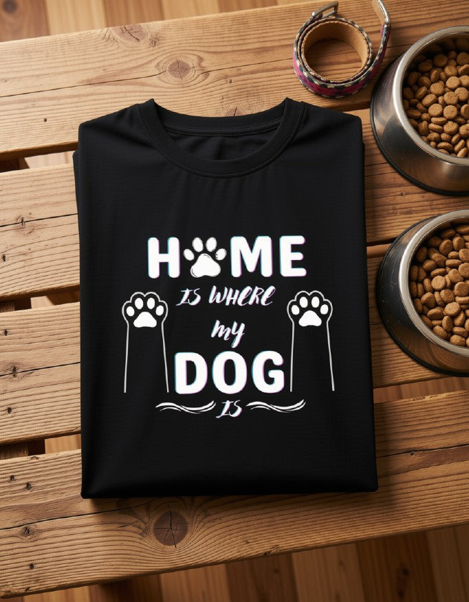 Dog Home Dark || Unisex, Built for Walks, Wags, Good Vibes, Paws Up, Dog Lover