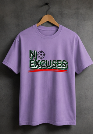 No Excuses || Unisex, Gym Streetwear Tee, Motivational Workout Shirt, Fitness Vibes
