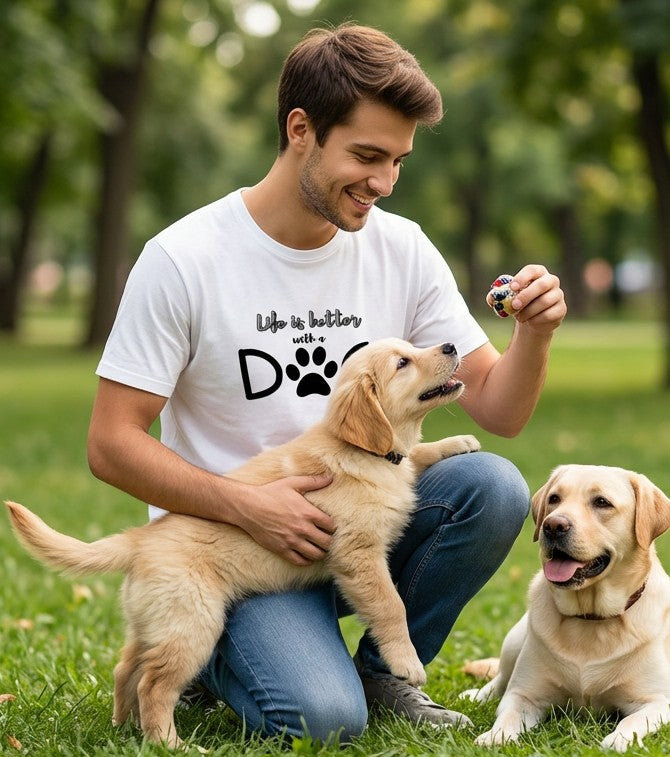 Life is Better || Unisex, Built for Walks, Wags, Good Vibes, Paws Up, Dog Lover