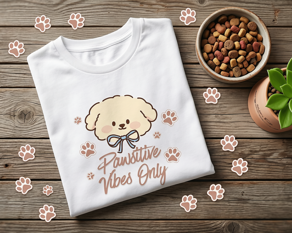 Positive Vibes only || Unisex, Built for Walks, Wags, Good Vibes, Paws Up, Vibes On