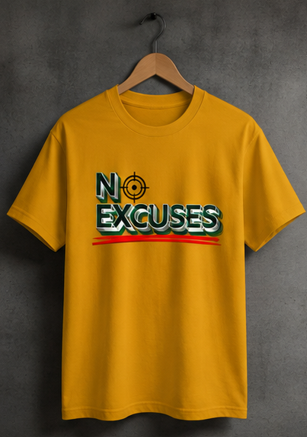 No Excuses || Unisex, Gym Streetwear Tee, Motivational Workout Shirt, Fitness Vibes