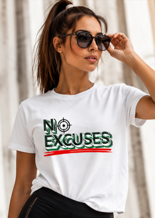 No Excuses || Unisex, Gym Streetwear Tee, Motivational Workout Shirt, Fitness Vibes
